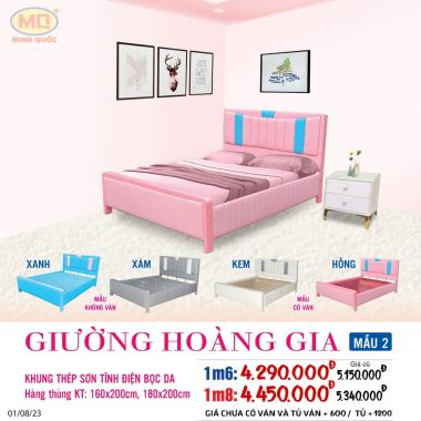 GIƯỜNG BỌC NỆM HOÀNG GIA