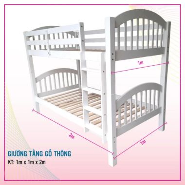 GIƯỜNG TẦNG GỖ THÔNG