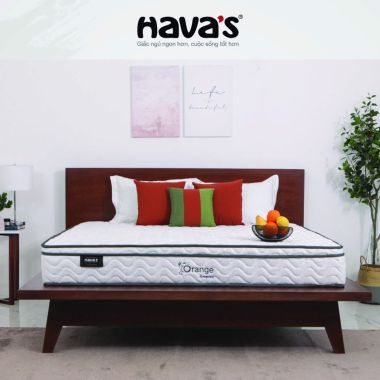 NỆM LÒ XO HAVAS ORANGE 3 VIỀN 28CM
