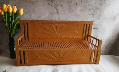 SOFA-GIƯỜNG SẮT GIẢ GỖ CAO CẤP