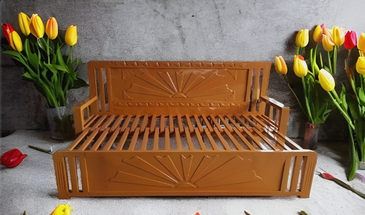 SOFA-GIƯỜNG SẮT GIẢ GỖ CAO CẤP